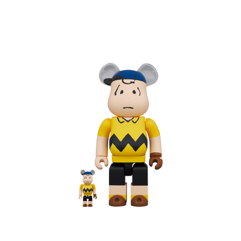 BE@RBRICK MLB Peanuts Charlie Brown 400% Set