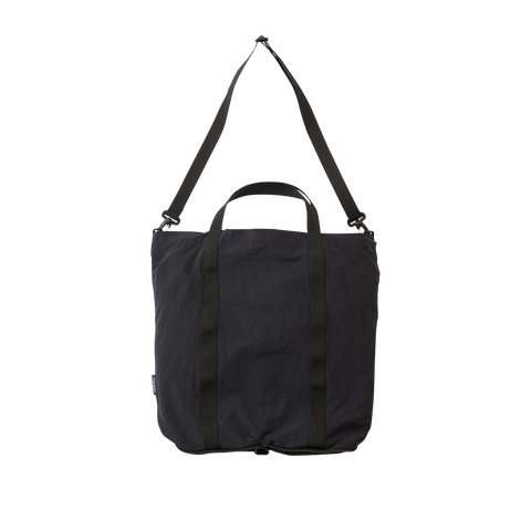 Nylon Packable Explorer Tote - Black