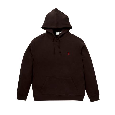 One Point Hoodie - Dark Brown