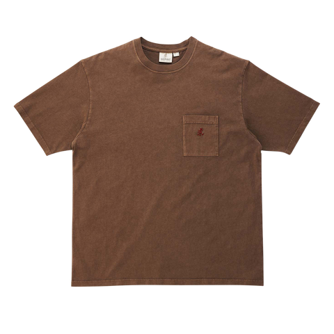 One Point Tee Pigment Dyed - Brown