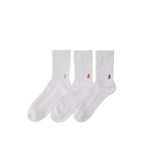 Basic Crew Sock 3-Pack - White