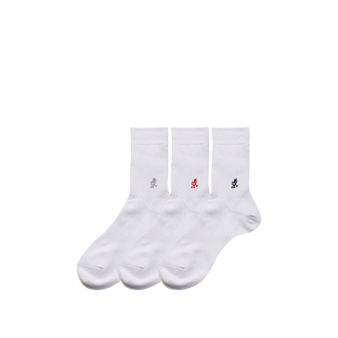 Basic Crew Sock 3-Pack - White